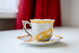 Neuwertig! 3 x Tasse Set für Espresso hochwertiges Porzellan
