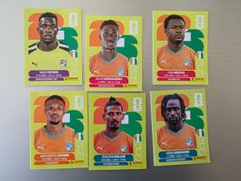 Panini 2026 WM USA CIV Elfenbein. 2, 5, 6, 14, 16, 19