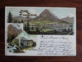 Gruss aus Glarus, schöne AK
