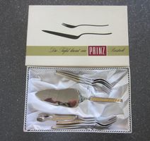 Vintage 7-teiliges Neosil Kuchenbesteck, Prinz Solingen, OVP