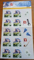 Briefmarkenbogen Helvetia 110 Rappen