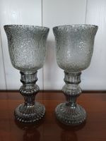 2 edle Vintage Pokal Gläser im Set, Teelichthalter Deko