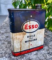 Vintage Öldose / Bidon ESSO blau France 2 Liter