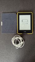 Kindle mit Hülle und Kabel