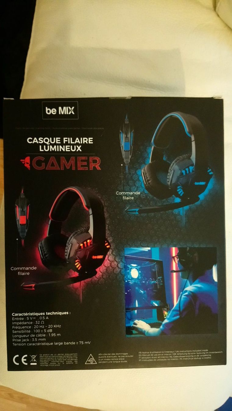 Kopfhörer: Casque gamer Lumineux – Neu und originalverpackt aus Genève von wwo_mx7t 2