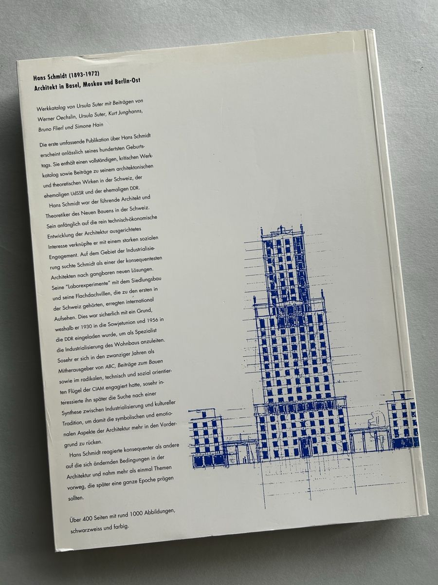 Libri: Hans Schmidt Architekt in Basel Moskau Berlin-Ost – Usato da Zürich venduto da Coffeetable88 6