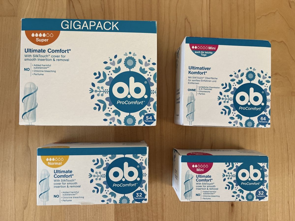 Altro per la cura del corpo: 182 Tampons von o.b. – Nuovo e nell'imballaggio originale da Luzern venduto da Sar_Luz 6