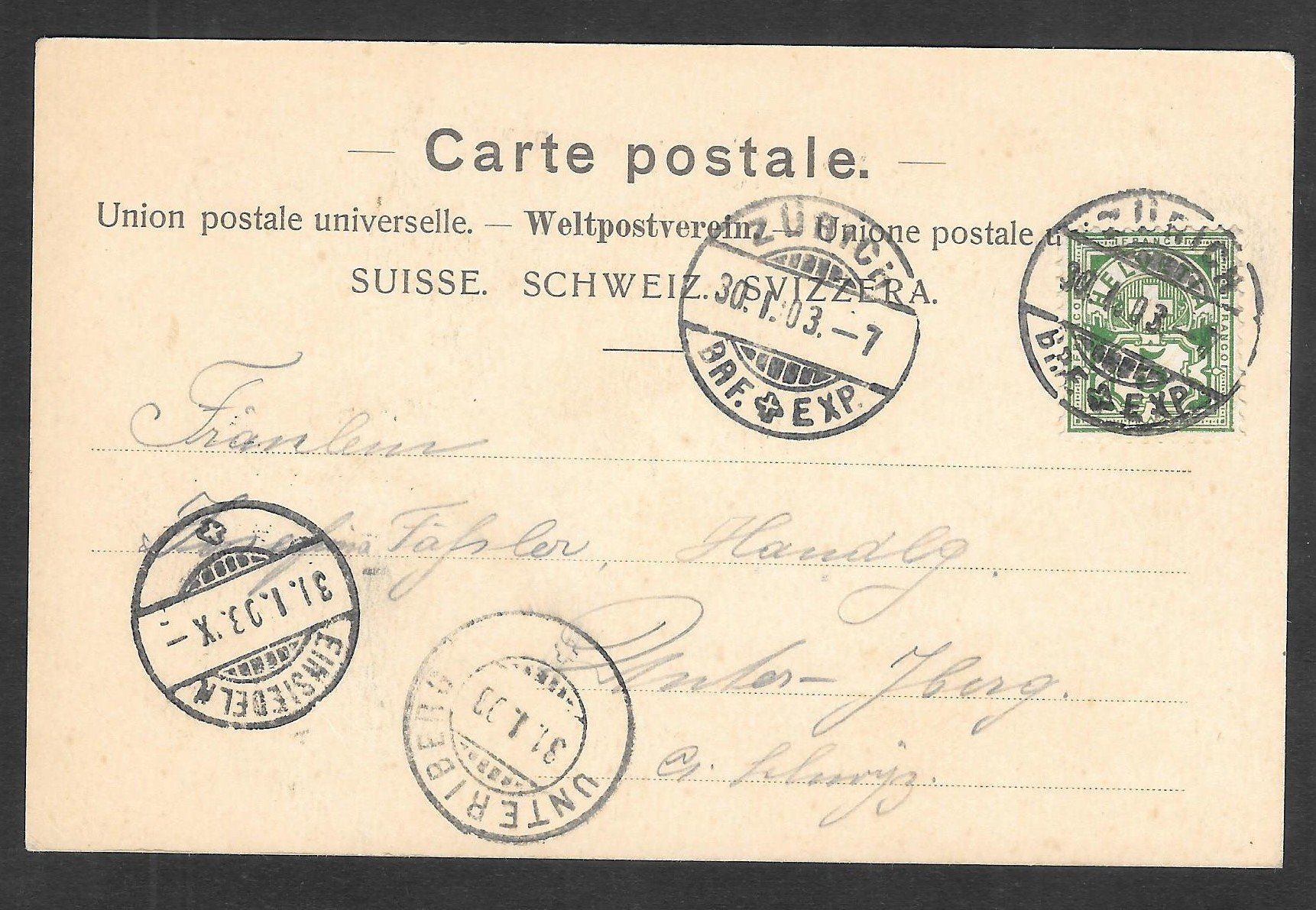 Cartoline postali: Zürich Hauptpost – Usato da Olten venduto da clotaldi 1