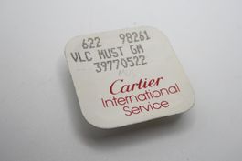 Cartier Vermeil must VLC crown gold plated blue stone