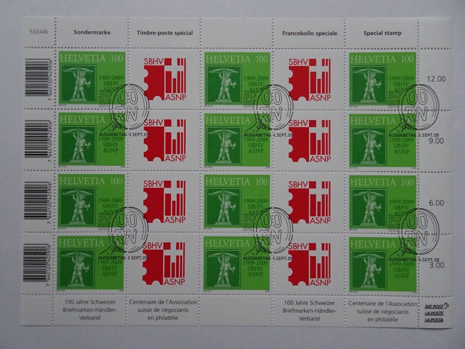 Alle Briefmarken: 2009 – Neu (gemäss Beschreibung) aus Aadorf von Chnorli-Furz