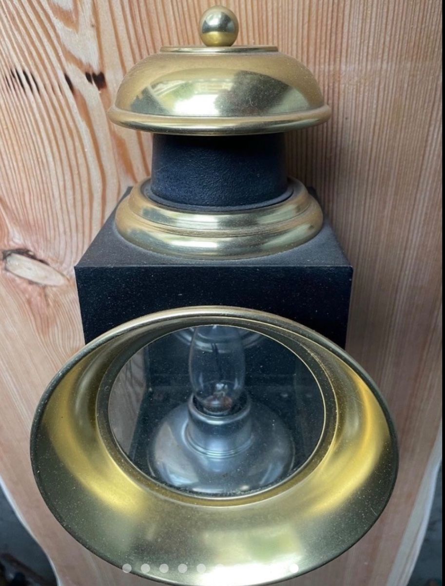 Lampade: 2 Messing  Kutschenlaternen Gold Schwarz – Usato da Rheinfelden venduto da zim_2hqc 1