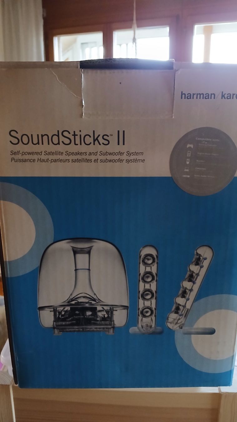 Harman-Kardon Multimediaplayer & Streamer: Harman Kardon SoundSticks II Lautsprecher-System CH-Version – Neu und originalverpackt aus Seewen SO von Shami0