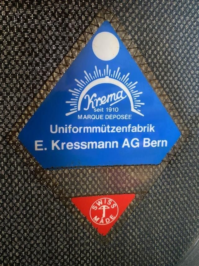 Uniformen: Alte Schweizer Uniformkappe - Tellerkappe (Zoll?) – Gebraucht aus Flirsch von sammlerliebe 2