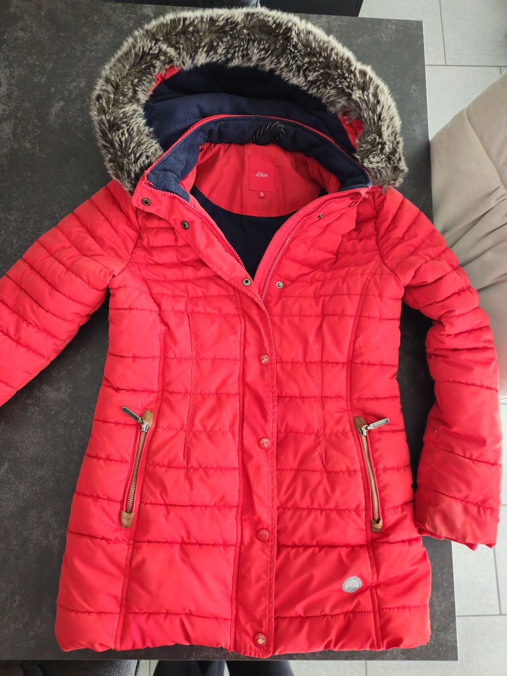 S.Oliver Giacche & Cappotti: Winterparka s'Oliver Mädchen, Gr. 152 – Nuovo (secondo la descrizione) da Oftringen venduto da Oki81
