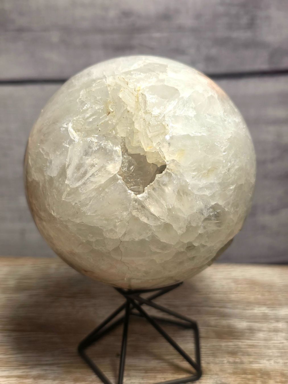 Minerali & Pietre curative: Blumenachat Kugel mit Druse 86mm 845g – Nuovo e nell'imballaggio originale da Matzingen venduto da Shay_Crystalz 2