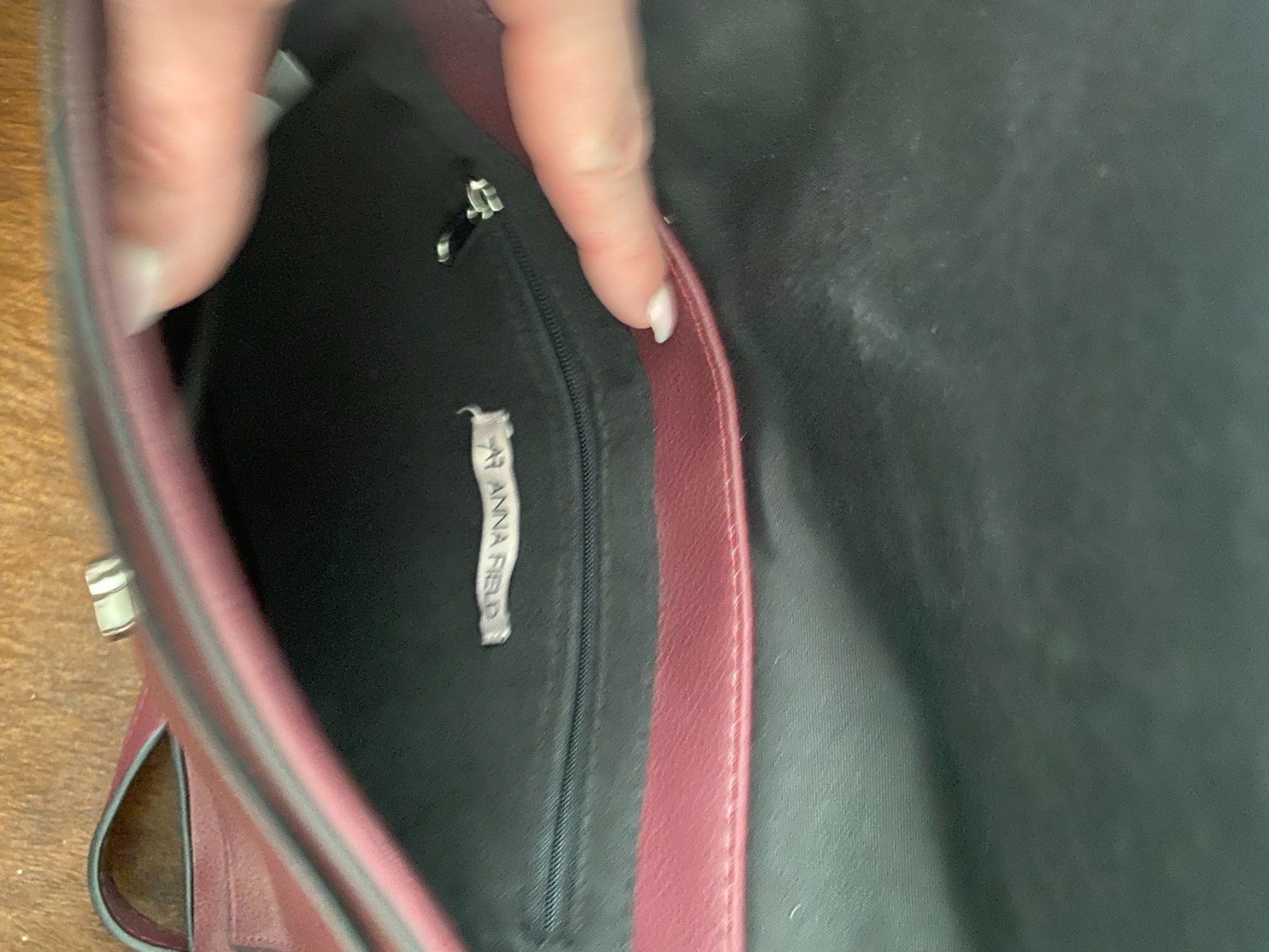 Anna Field Taschen für Damen: Bordeauxrote Umhängetasche Anna Field – Gebraucht aus Füllinsdorf von Sunnebliemli7 5