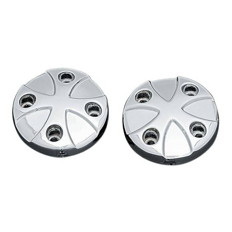 Tutti i ricambio per moto: Kuryakyn maltese cross end caps – Nuovo e nell'imballaggio originale da Torny le Grand venduto da cla_w6np