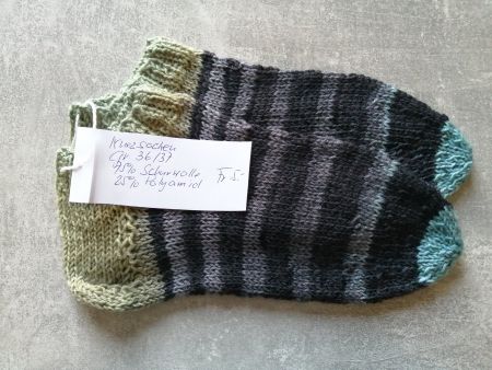 Kurzsocken handgestrickt, Grösse: 36/37