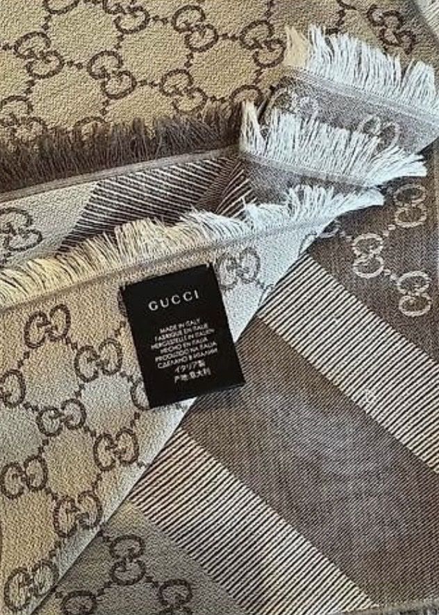 Gucci Foulard & Sciarpe: Gucci Schal braun/beige  – Usato da Bremgarten AG venduto da val_ch