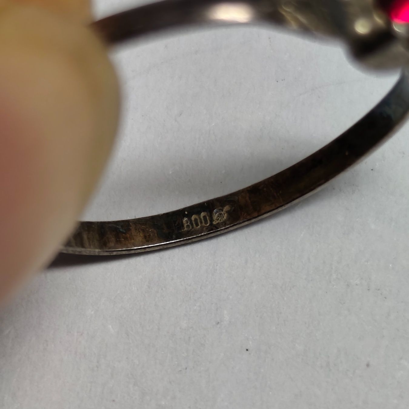 Bagues: Silberring glass vintage massive silver #B2 – D'occasion à Châtelaine par Tropic.Watch2 3