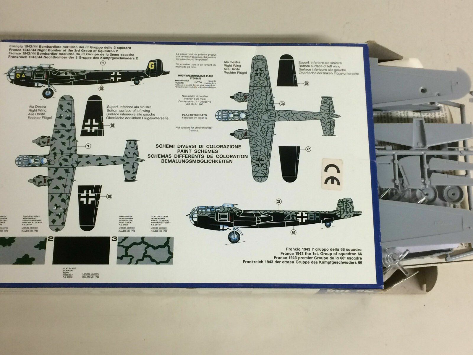 plastic model kit scale 1/ 72 ITALERI N105 DORNIER DO 217 K- (Neu und ...