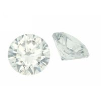 Zirkonia Weiss / 8mm rund / 5Stk