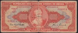 Brasilien 1000 Cruzeiros 1960