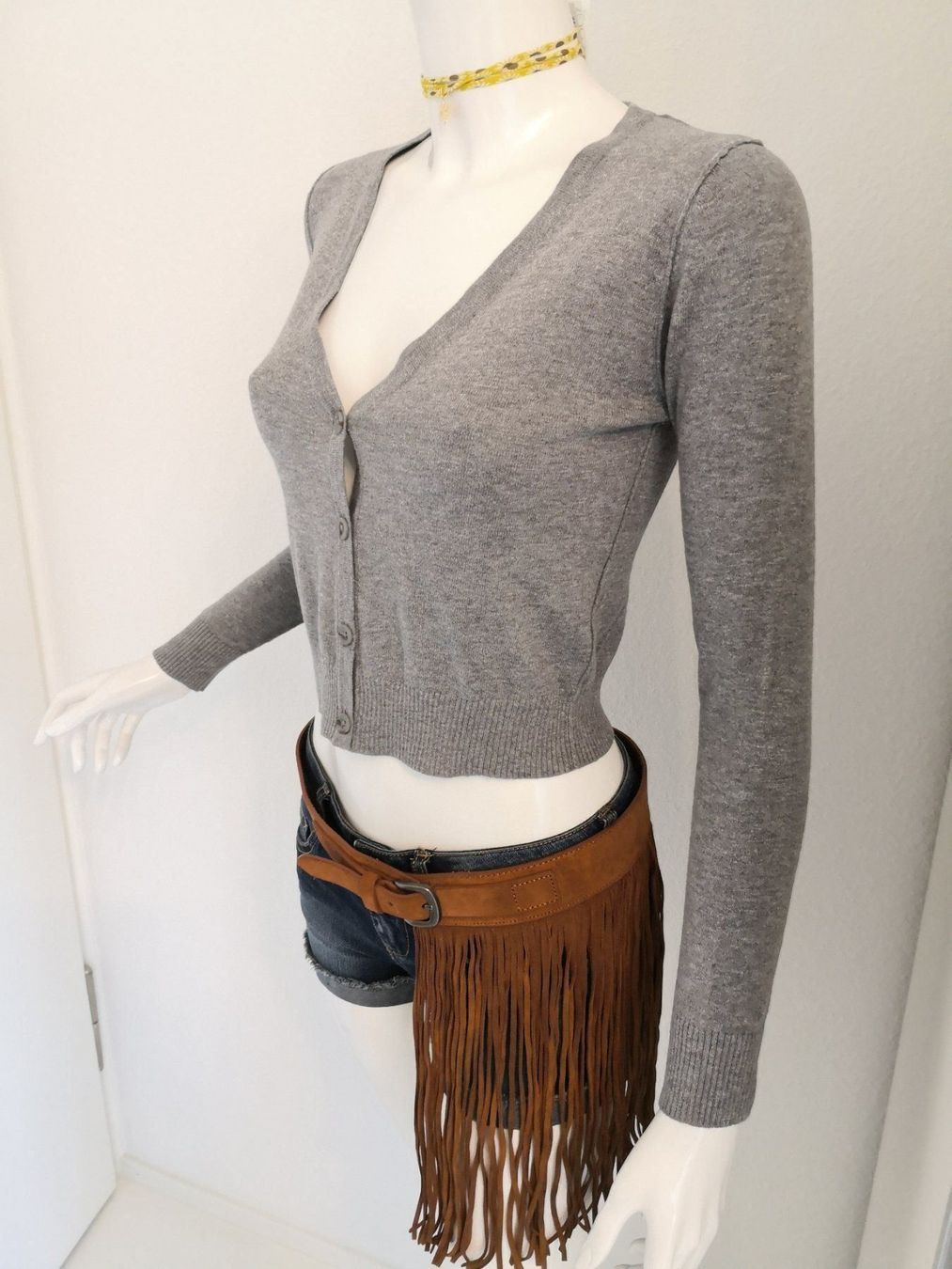 Mango Giacche: 🤩MANGO STRICK-JACKE GRAU KURZ NEU – Nuovo (secondo la descrizione) da Olten venduto da Naja-Twins-Twins 5