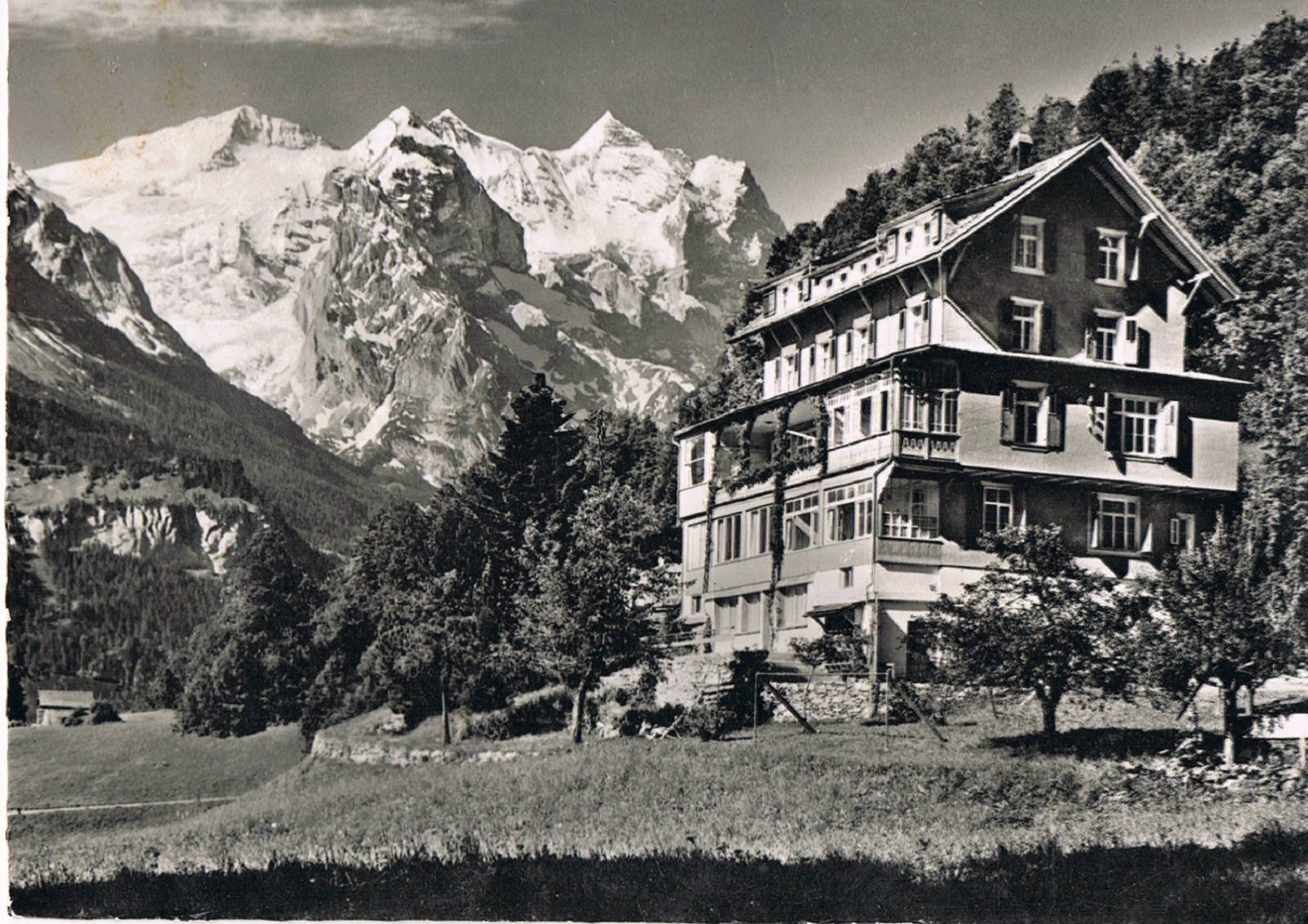 Cartes postales: Goldern-Hasliberg, Hotel Gletscherblick – D'occasion à Buchs AG par Baerfisch