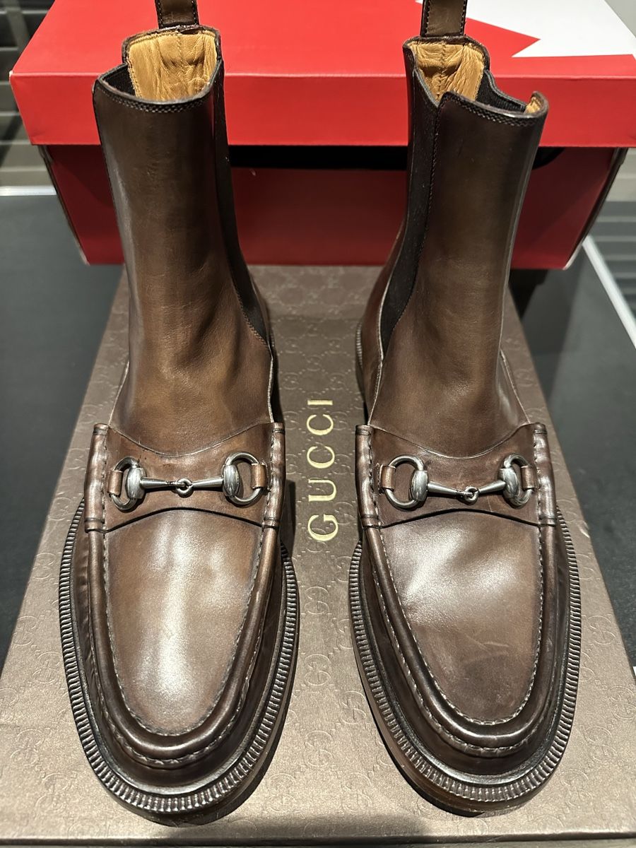 Gucci Herrenschuhe: Gucci Horsbit Stiefeletten – Neu und originalverpackt aus Burgdorf von N.O.C.