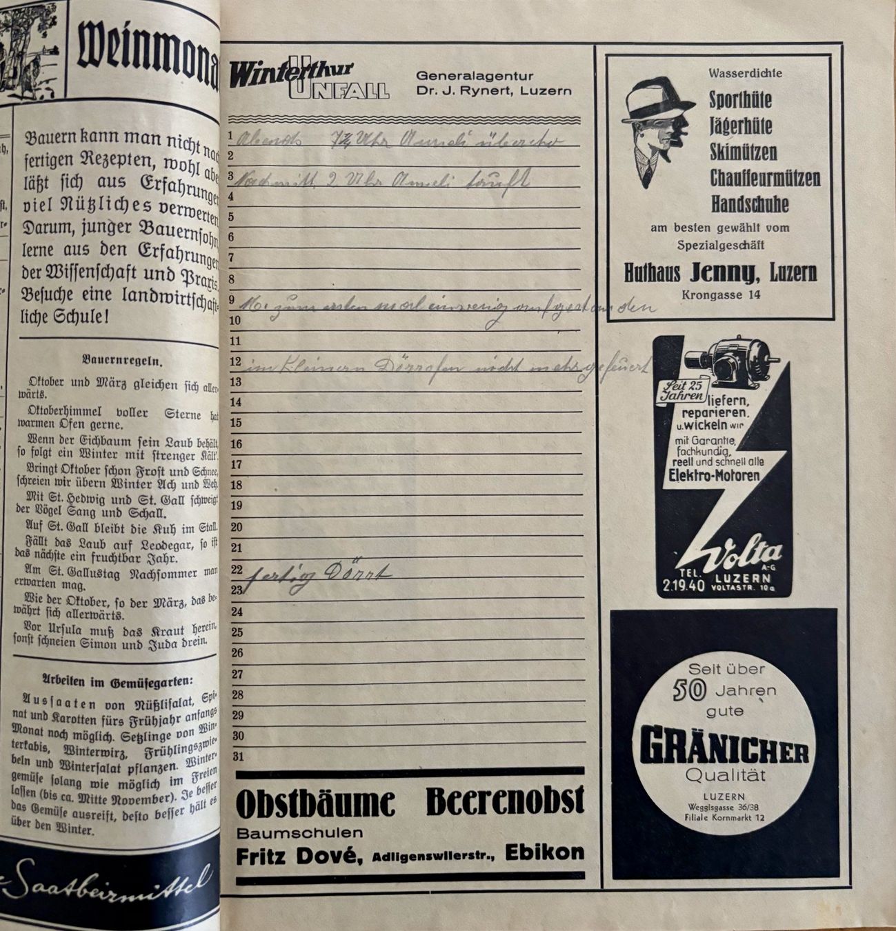 Libri: Genossenschafts-Kalender 1946 – Usato da Sarnen venduto da Livres 3