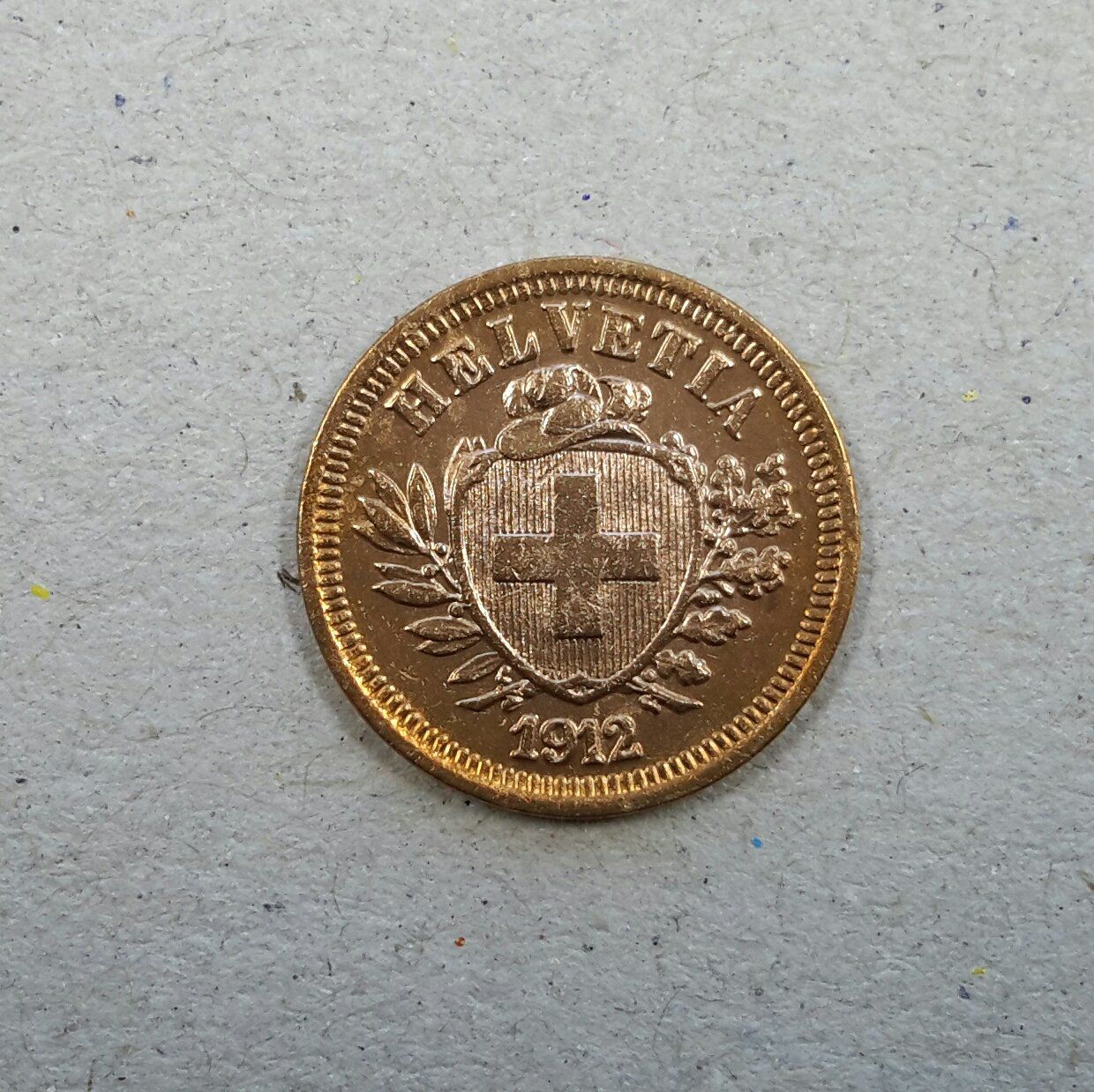 Alle Münzen: 1 Rappen 1912 , Bronze . – Gebraucht aus Burgdorf von Olli.34