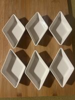 Lot de 6 raviers en porcelaine blanche, état parfait ✨ (54)
