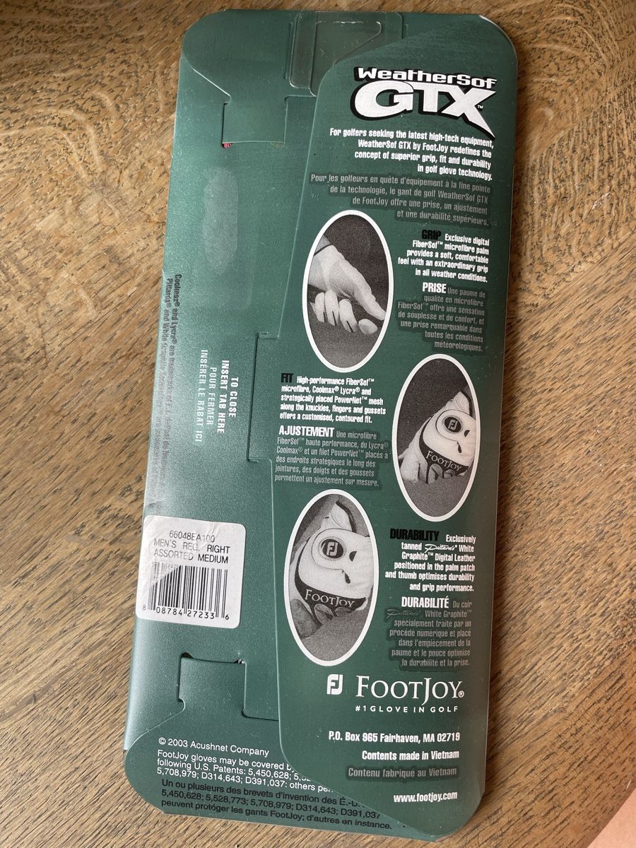 Altri accessori da uomo: Golfhanschuh Footjoy Men Right Medium – Nuovo e nell'imballaggio originale da Zürich venduto da nat_229c 3