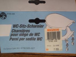 WC-Sitz-Scharnier (Paar) blau Migros 6756.009
