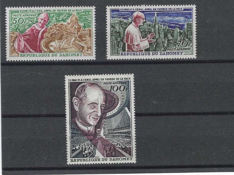 Tutti i francobolli: DAHOMEY 1966 ** PAPSTBESUCH PAUL VI – Nuovo (secondo la descrizione) da Dintikon venduto da bonita099