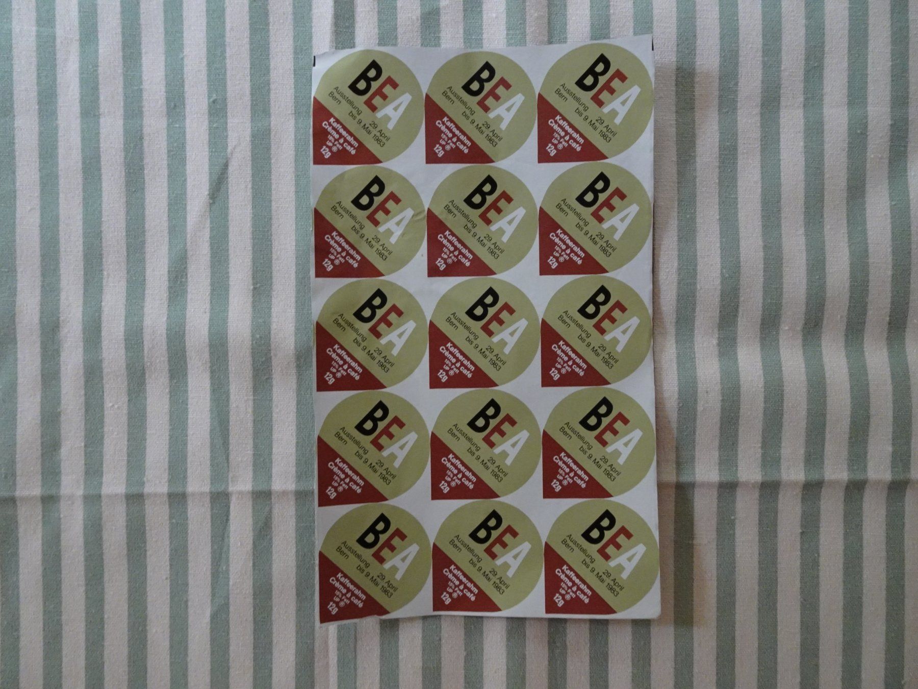 Kaffeerahmdeckel: Original Folie KRD Einzelstück B 6 - BEA - K61 – Gebraucht aus Küssnacht am Rigi von Kleinpreis-Shop