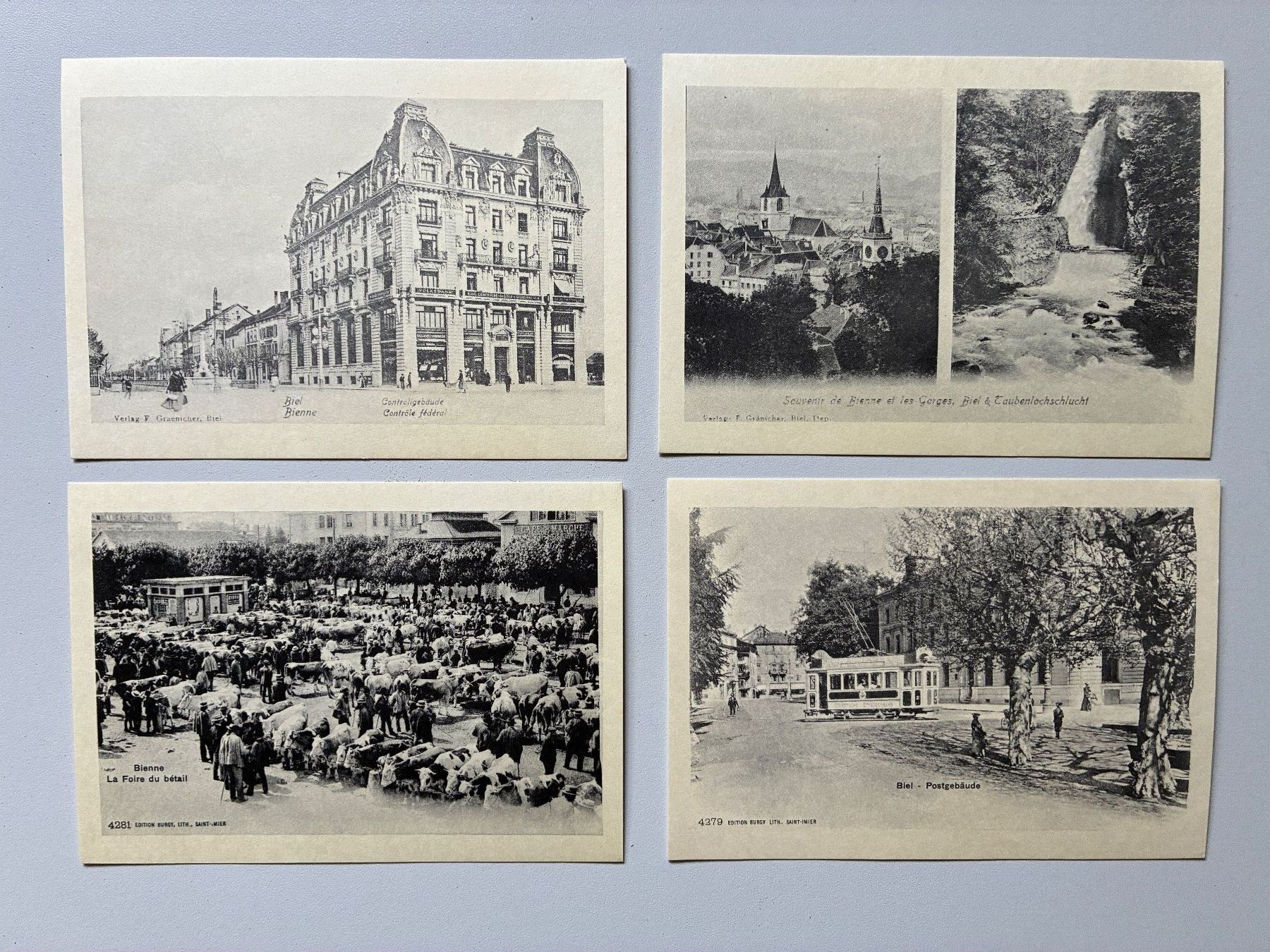 Cartoline postali: Antike Postkarten Biel – Usato da Ammerzwil BE venduto da Frama0 3