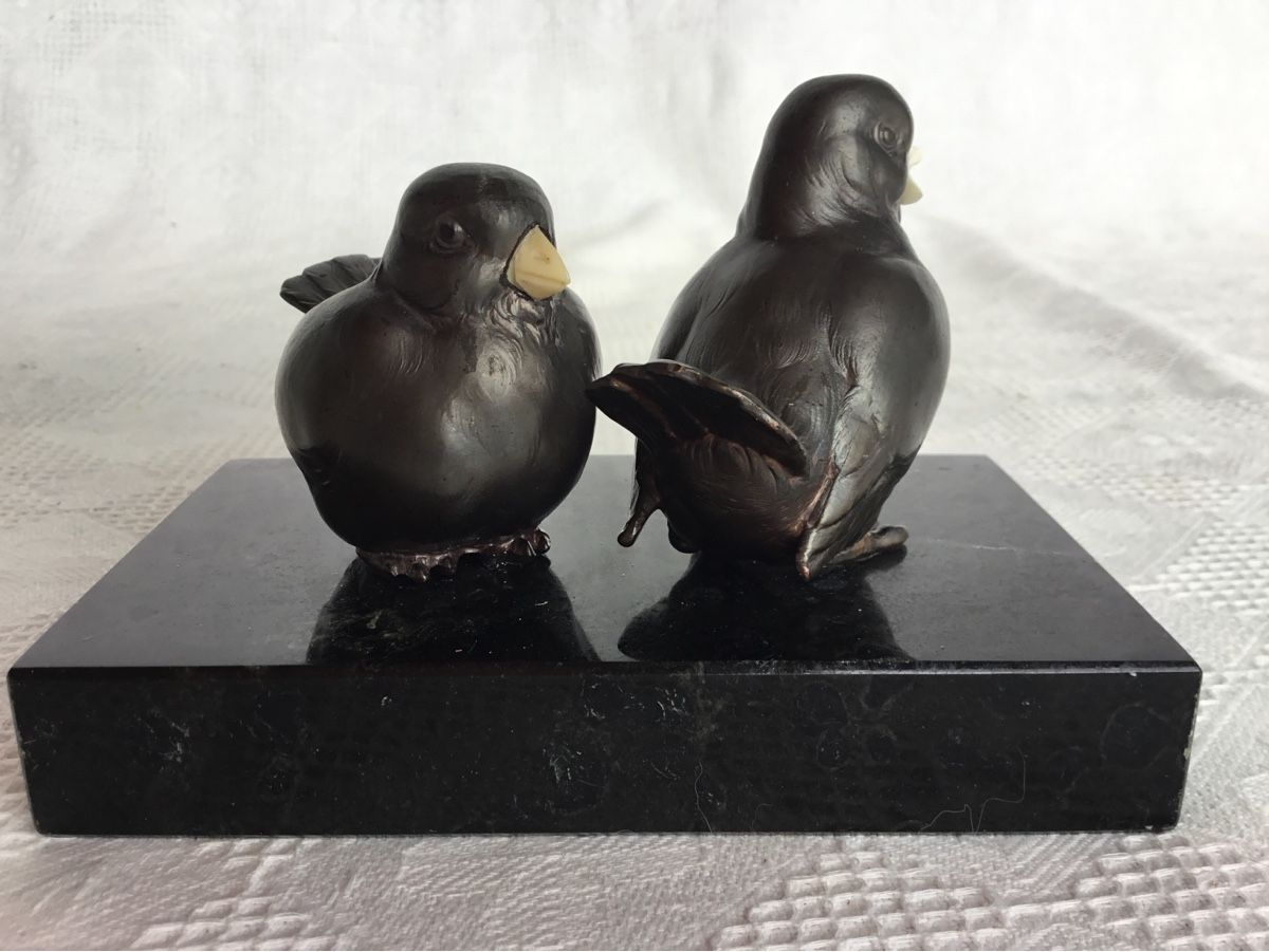 Sculture & Statue: Antike Vogel Figurengruppe – Usato da St. Gallen venduto da chamilla 3
