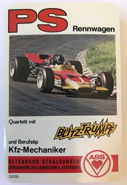 Spiele: Quartett PS Rennwagen Nr 3200 – Gebraucht aus Zürich von gigimai67