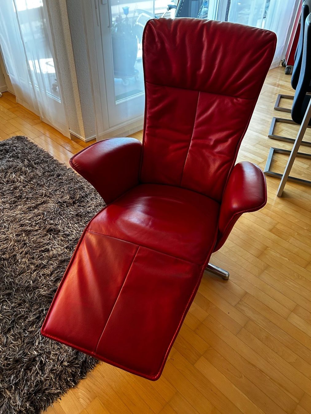 Pfister Poltrone: Relax TV Sessel Leder rot – Usato da Ruswil venduto da goldhansi 3