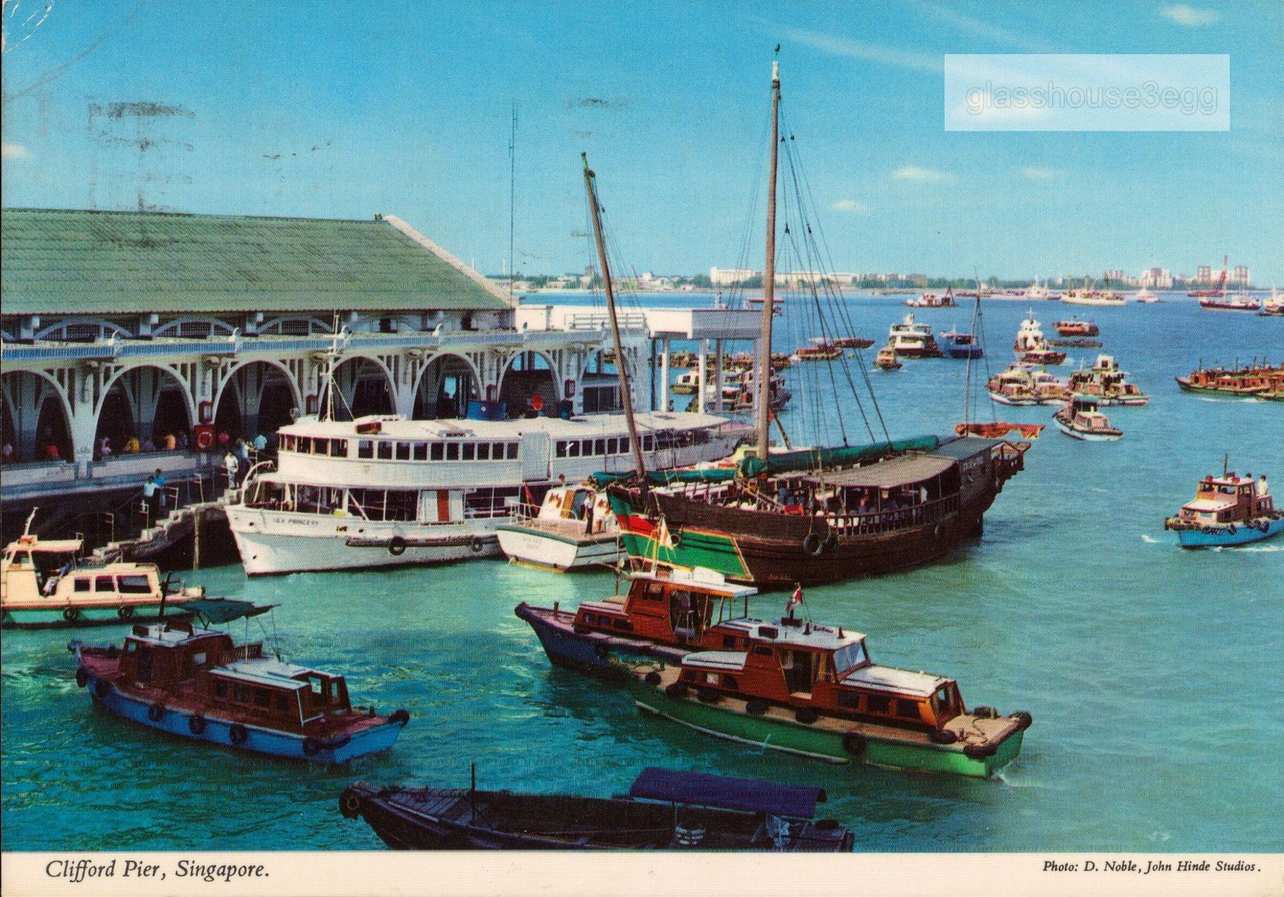 Cartoline postali: AK 1977 Clufford Pier, Singapore – Usato da Eggersriet venduto da glasshouse3egg