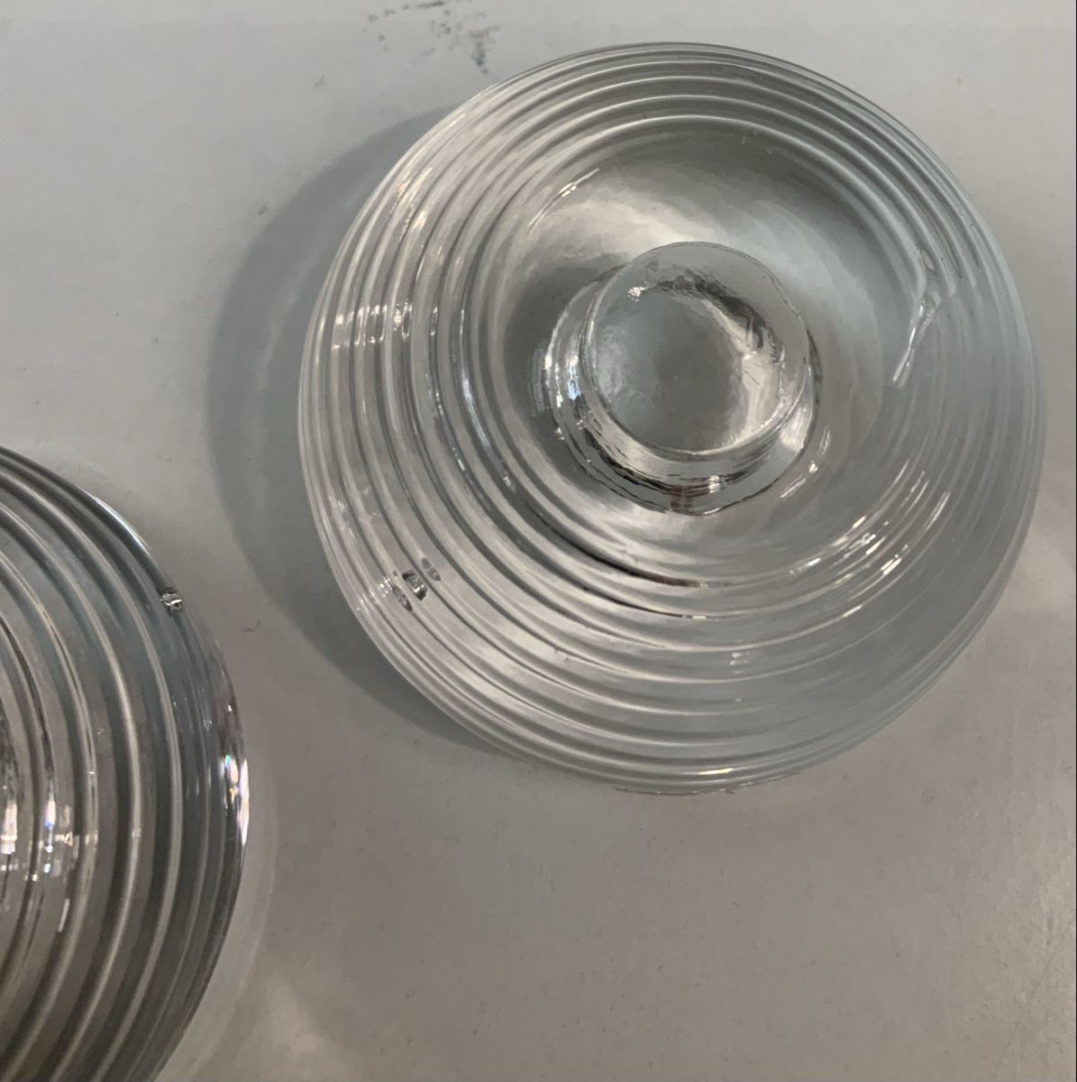 Portacandele: Paire de bougeoire en verre – Usato da rolle venduto da Tontonjulot 5