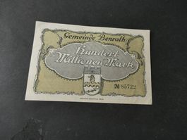 Dt. Reich 1923,  Benrath, 100 Millionen Mark