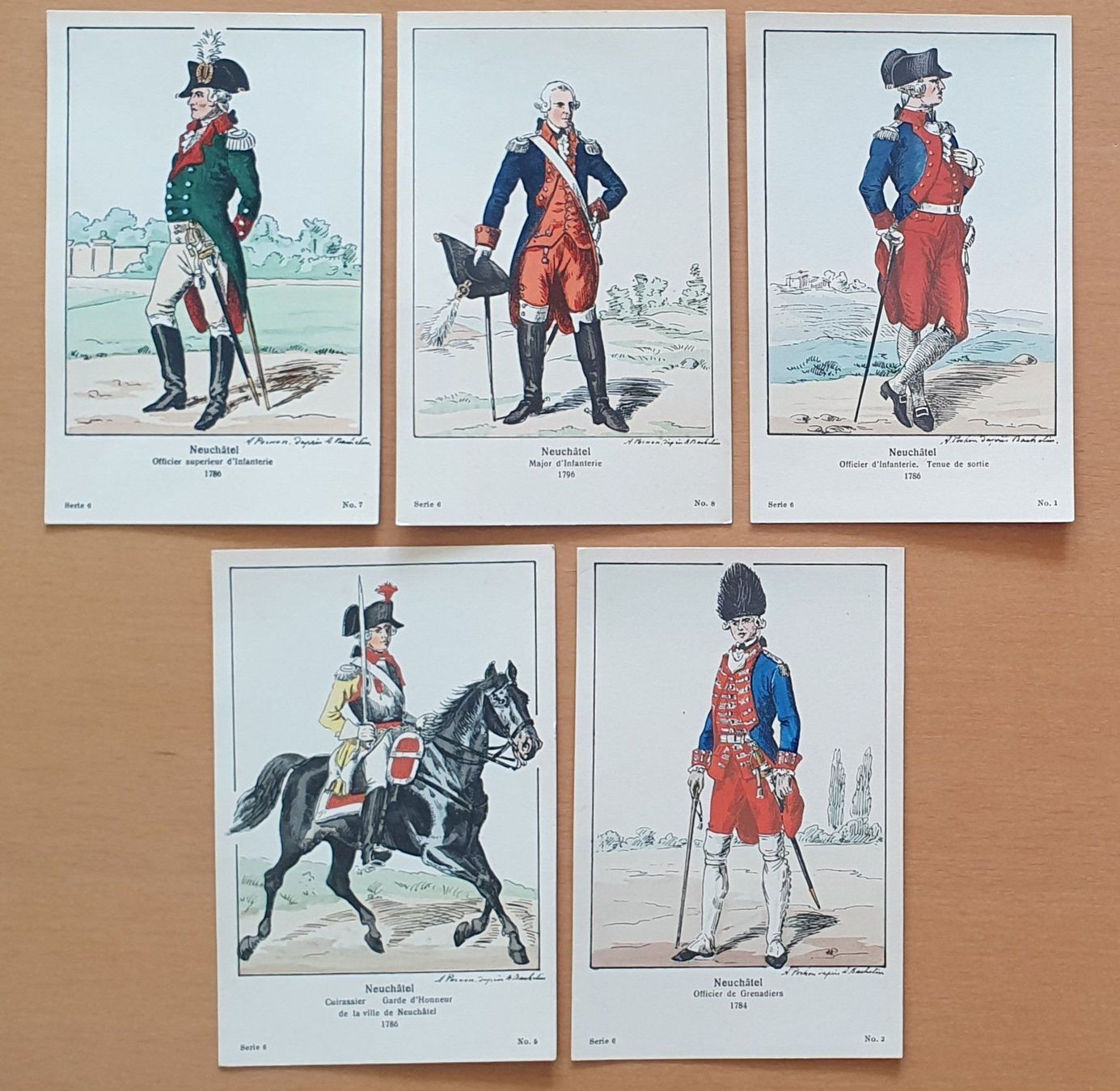 Ansichtskarten: Neuchatel - 5 Militärkarte – Gebraucht aus Kreuzlingen von Rschweiz1