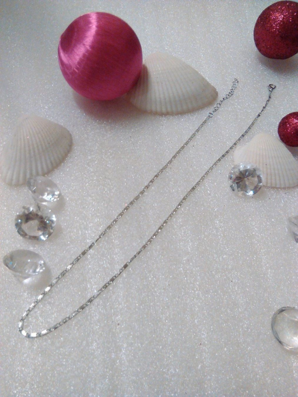 Catenine: modeschmuck ketten,silber farbe glanzig – Nuovo (secondo la descrizione) da Basel venduto da bijoutrie_4 7