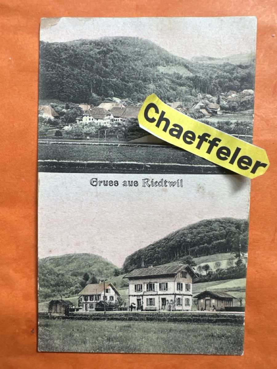 Cartoline postali: Alte Ansichtskarte, Gruss aus Riedtwil, 1910 BE – Usato da Zürich venduto da Chaeffeler
