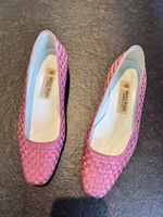 Bruno Magli Emme Studio Pink Woven Flats, Size 37