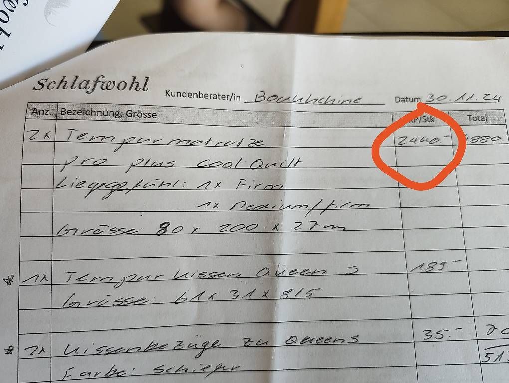 Materassi: Tempur Matratze neuwertig! – Usato da Baden venduto da aha_5400 1