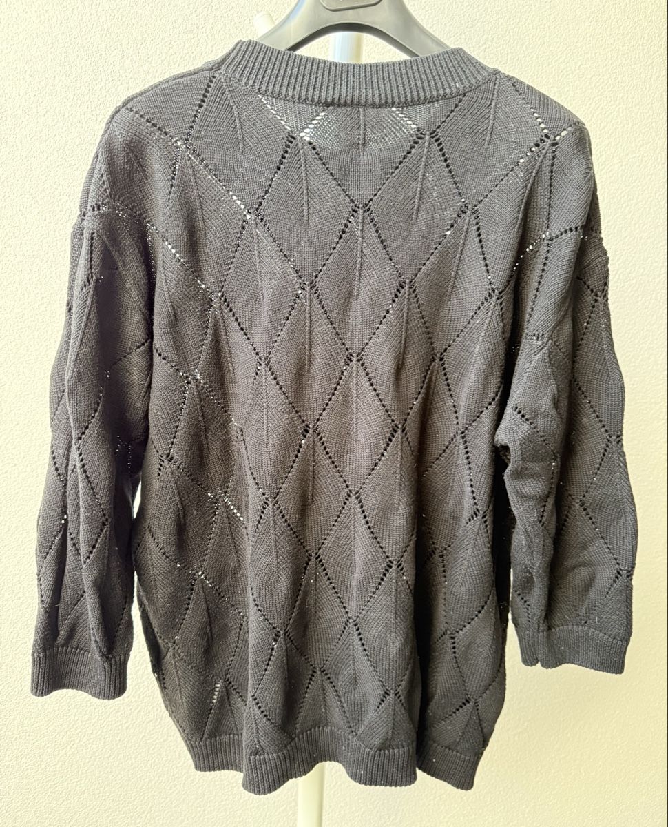 Pullover & Sweatshirts: Schwarzer KAFFE Strickpullover, Grösse Gr. 44 – Gebraucht aus Islikon von Julies_wardrobe 1